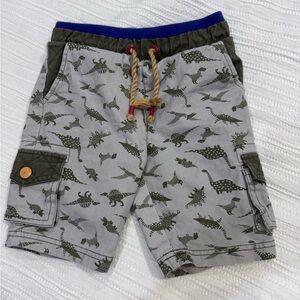Matilda Jane Dino Mite Dinosaur Cargo Shorts - Gray and Green